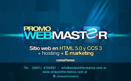 Promocion Sitio web: Webmaster
